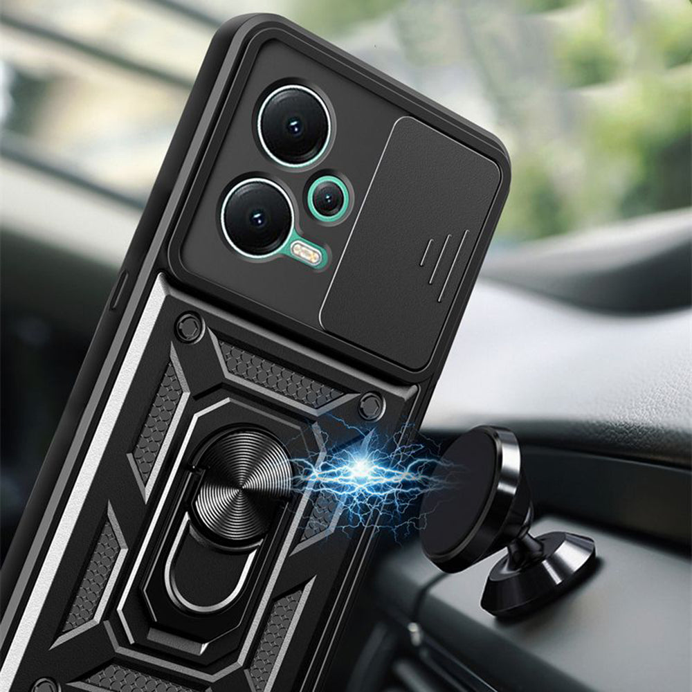 Deksel for Xiaomi Redmi Note 12 Pro+, Techsuit, CamShield, Svart