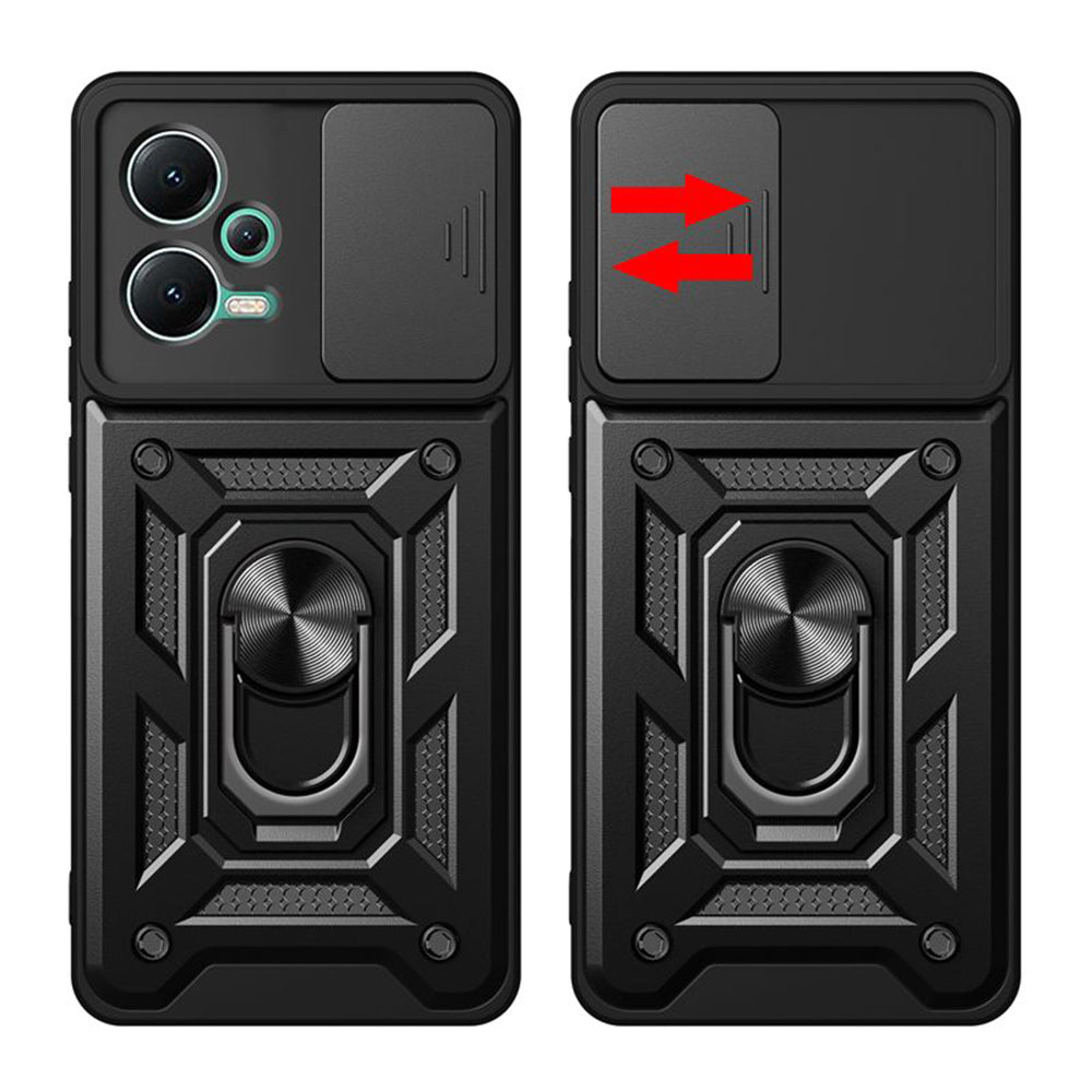 Deksel for Xiaomi Redmi Note 12 Pro+, Techsuit, CamShield, Svart