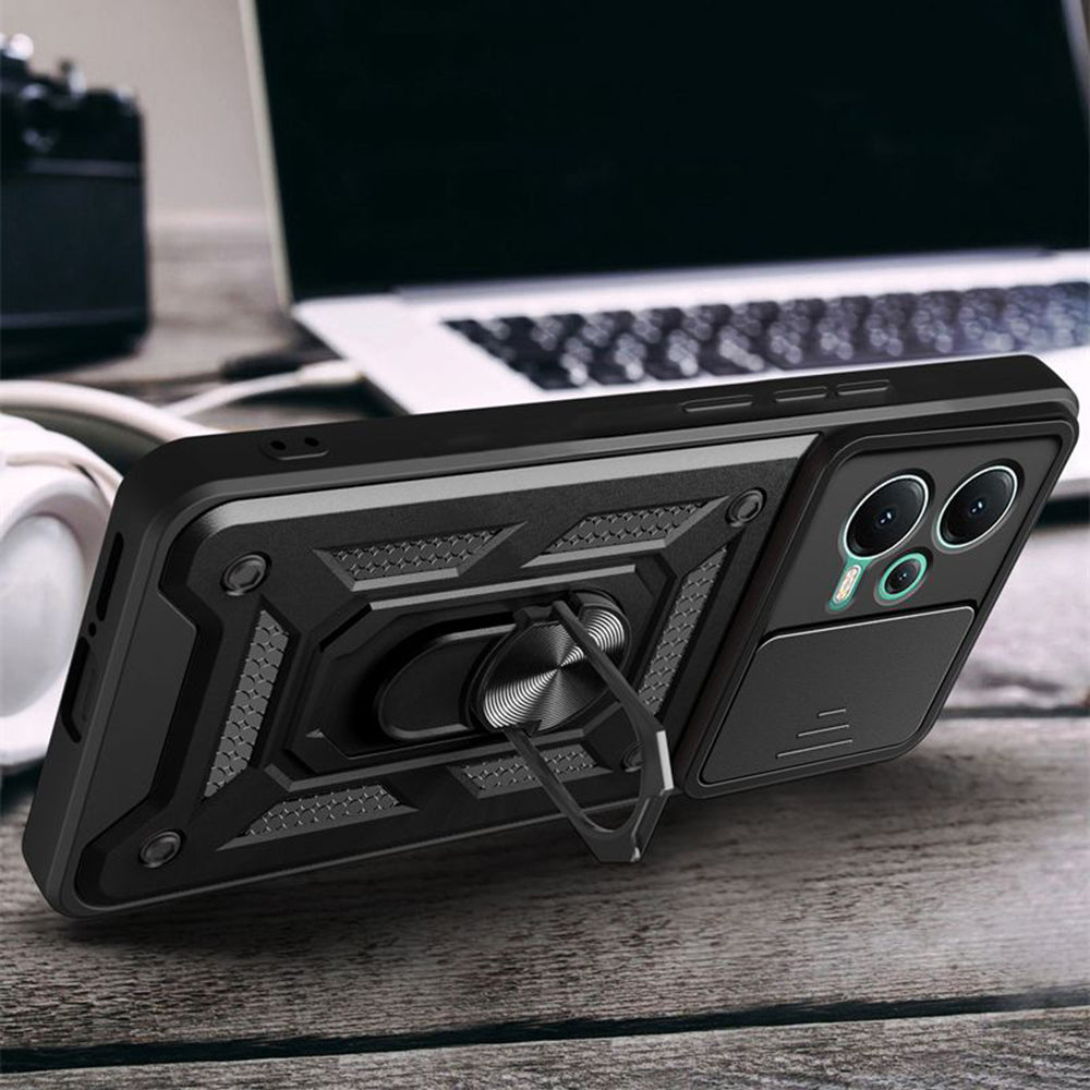 Deksel for Xiaomi Redmi Note 12 Pro+, Techsuit, CamShield, Svart