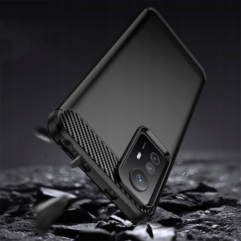 Deksel til Xiaomi Redmi Note 12S, Techsuit, Karbon, Svart