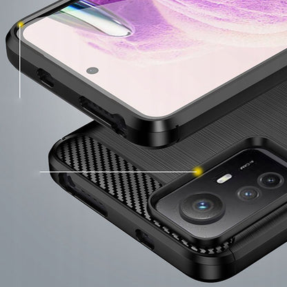 Deksel til Xiaomi Redmi Note 12S, Techsuit, Karbon, Svart