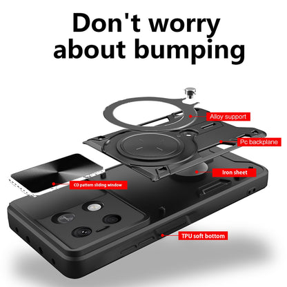 Deksel for Xiaomi Redmi Note 13 4G, Techsuit, CamGuard Pro, Svart