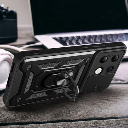 Deksel for Xiaomi Redmi Note 13 4G, Techsuit, CamShield, Svart