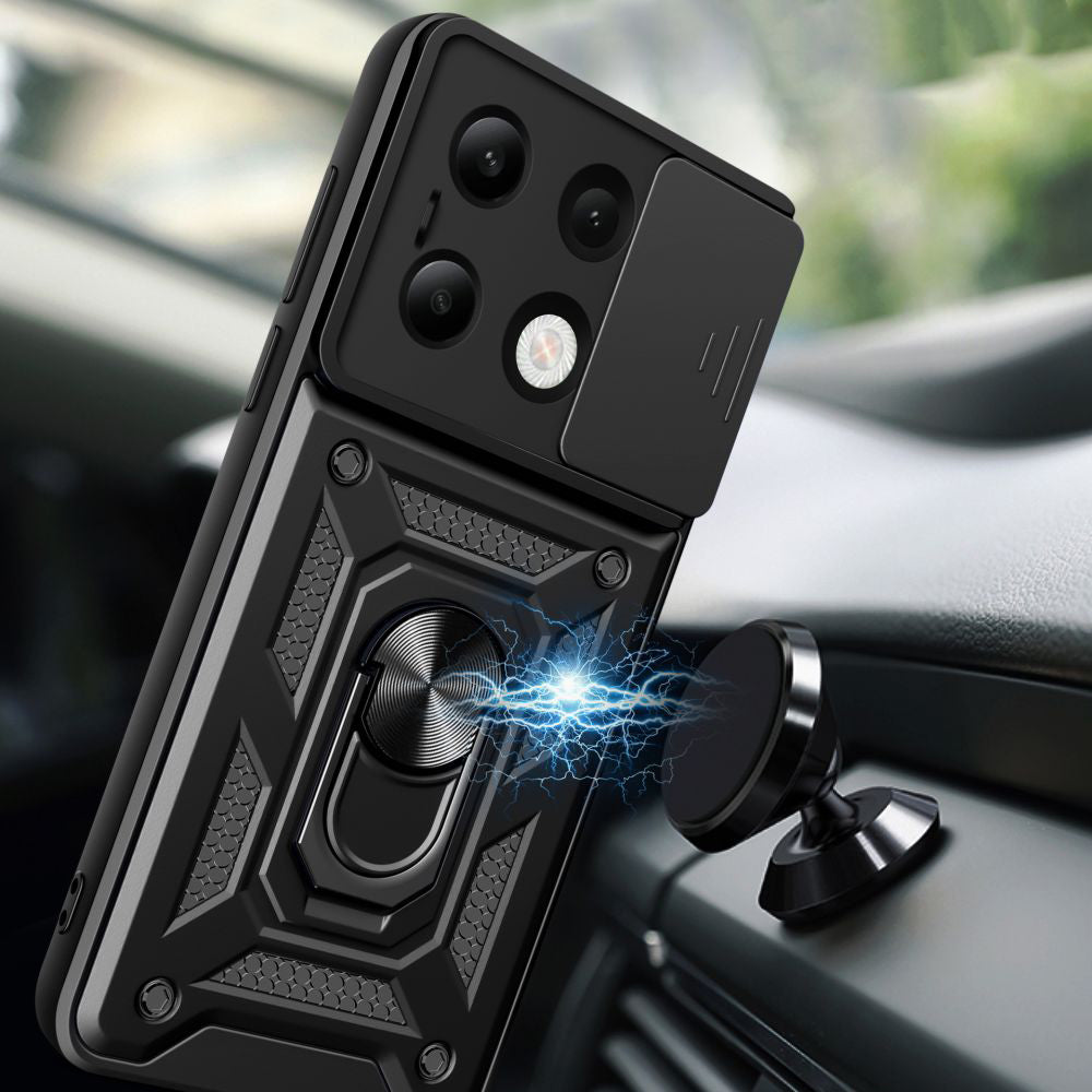 Deksel for Xiaomi Redmi Note 13 4G, Techsuit, CamShield, Svart