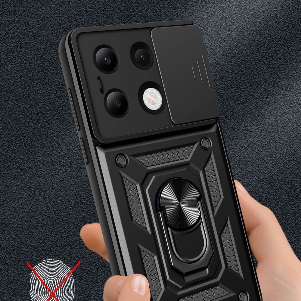 Deksel for Xiaomi Redmi Note 13 4G, Techsuit, CamShield, Svart