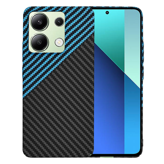 Deksel for Xiaomi Redmi Note 13 4G, Techsuit, Carbonite FiberShell, Svart Bleu