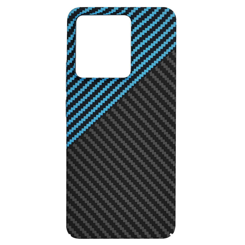 Deksel for Xiaomi Redmi Note 13 4G, Techsuit, Carbonite FiberShell, Svart Bleu