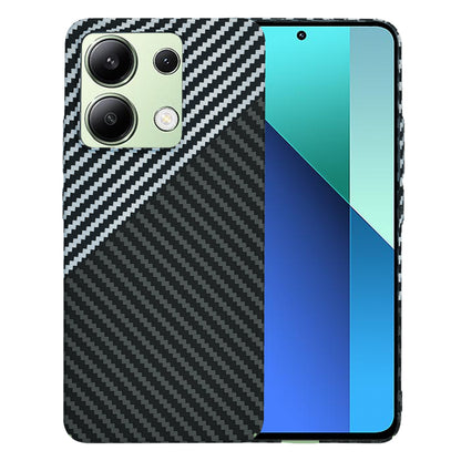 Deksel for Xiaomi Redmi Note 13 4G, Techsuit, Carbonite FiberShell, Svart Grå