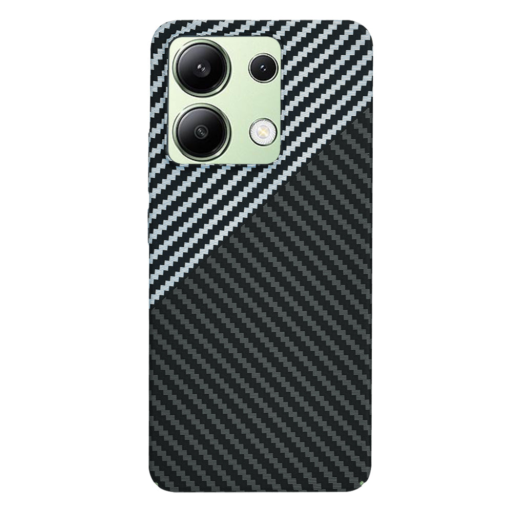 Deksel for Xiaomi Redmi Note 13 4G, Techsuit, Carbonite FiberShell, Svart Grå