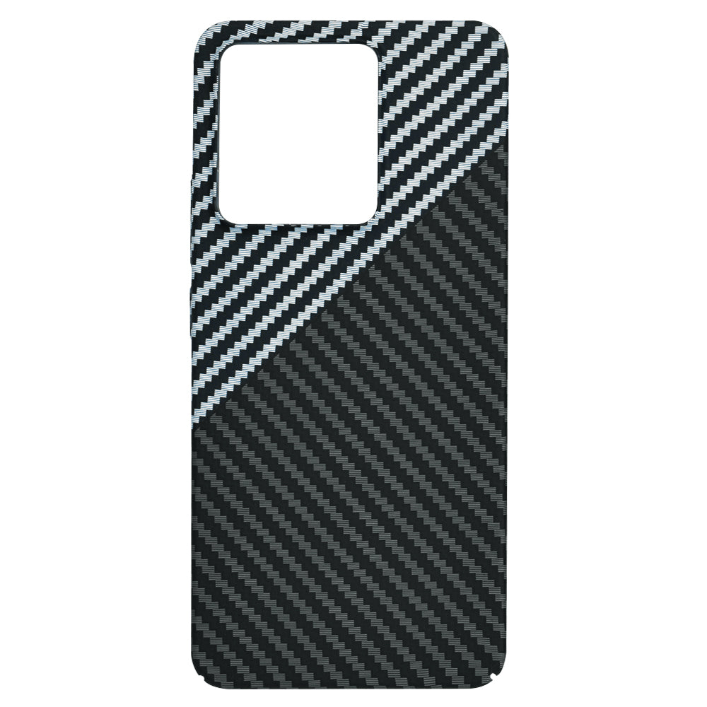 Deksel for Xiaomi Redmi Note 13 4G, Techsuit, Carbonite FiberShell, Svart Grå