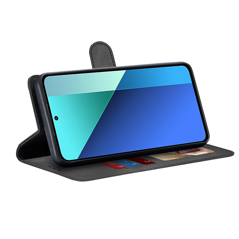 Deksel for Xiaomi Redmi Note 13 4G, Techsuit, Diary Book, Svart