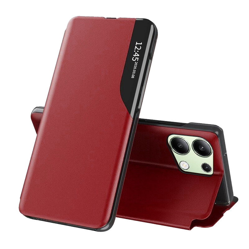 Deksel for Xiaomi Redmi Note 13 4G, Techsuit, eFold, Rød