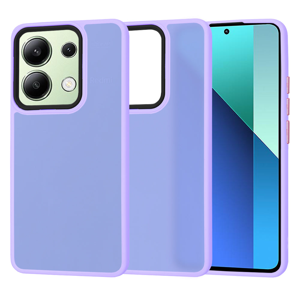 Deksel for Xiaomi Redmi Note 13 4G, Techsuit, HaloFrost, Lys lilla