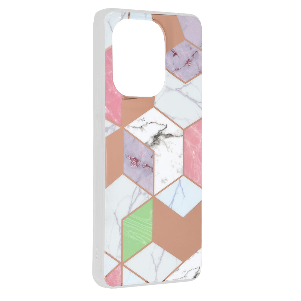 Deksel til Xiaomi Redmi Note 13 4G, Techsuit, Marble, Lilla