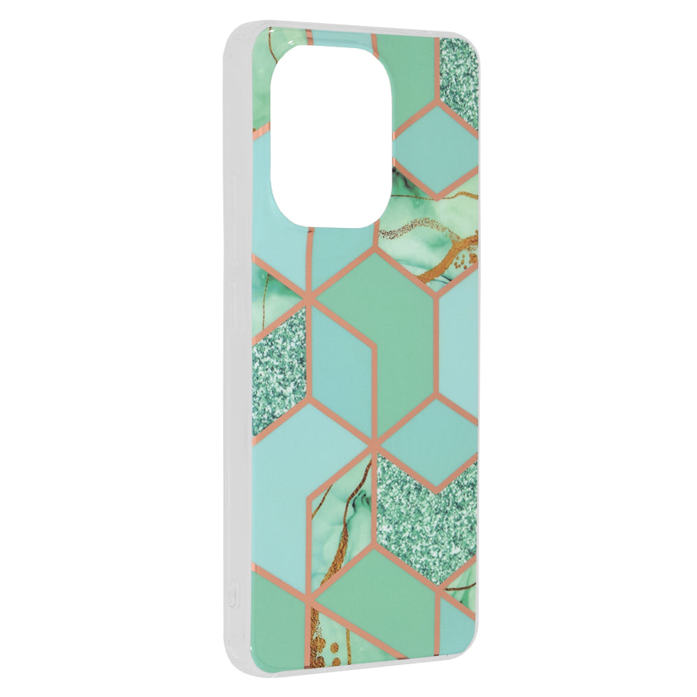 Deksel til Xiaomi Redmi Note 13 4G, Techsuit, Marble, Grønn
