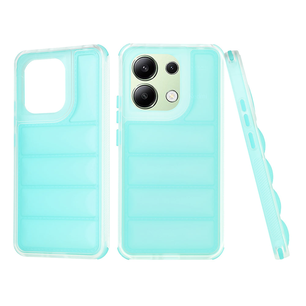 Deksel til Xiaomi Redmi Note 13 4G, Techsuit, Wave Shield, Turkis