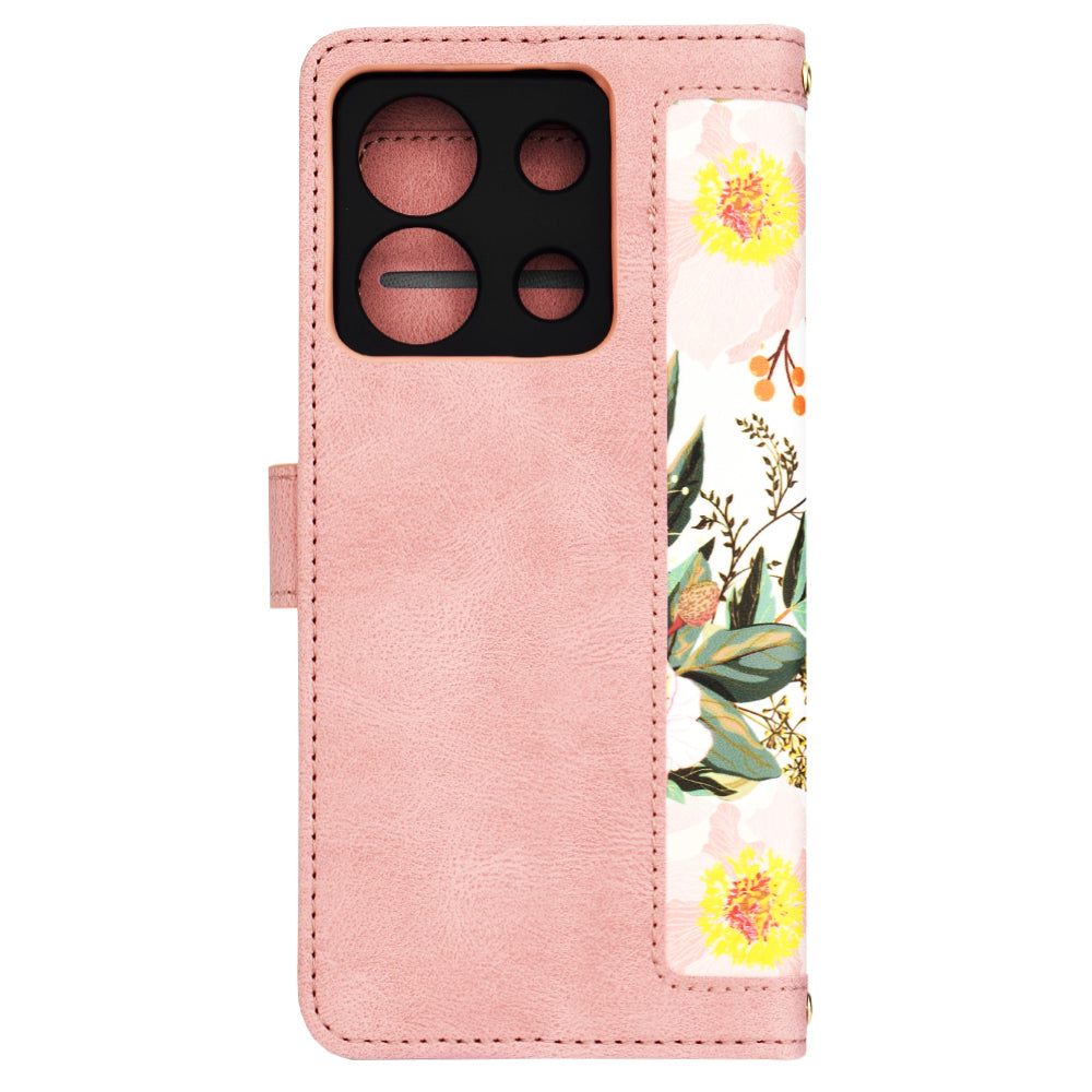 Deksel for Xiaomi Redmi Note 13 5G, Techsuit, FlipCraft, Rosa