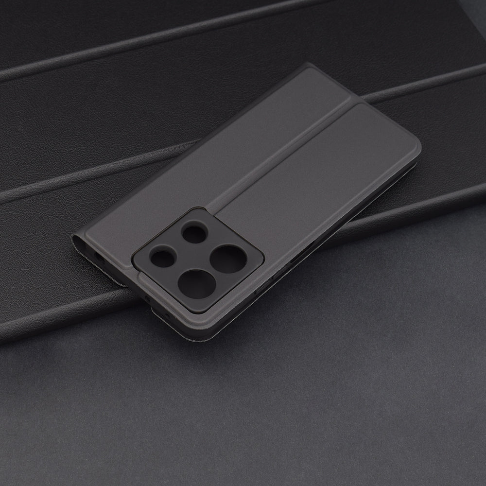 Deksel til Xiaomi Redmi Note 13 5G, Techsuit, Magskin Book, Svart
