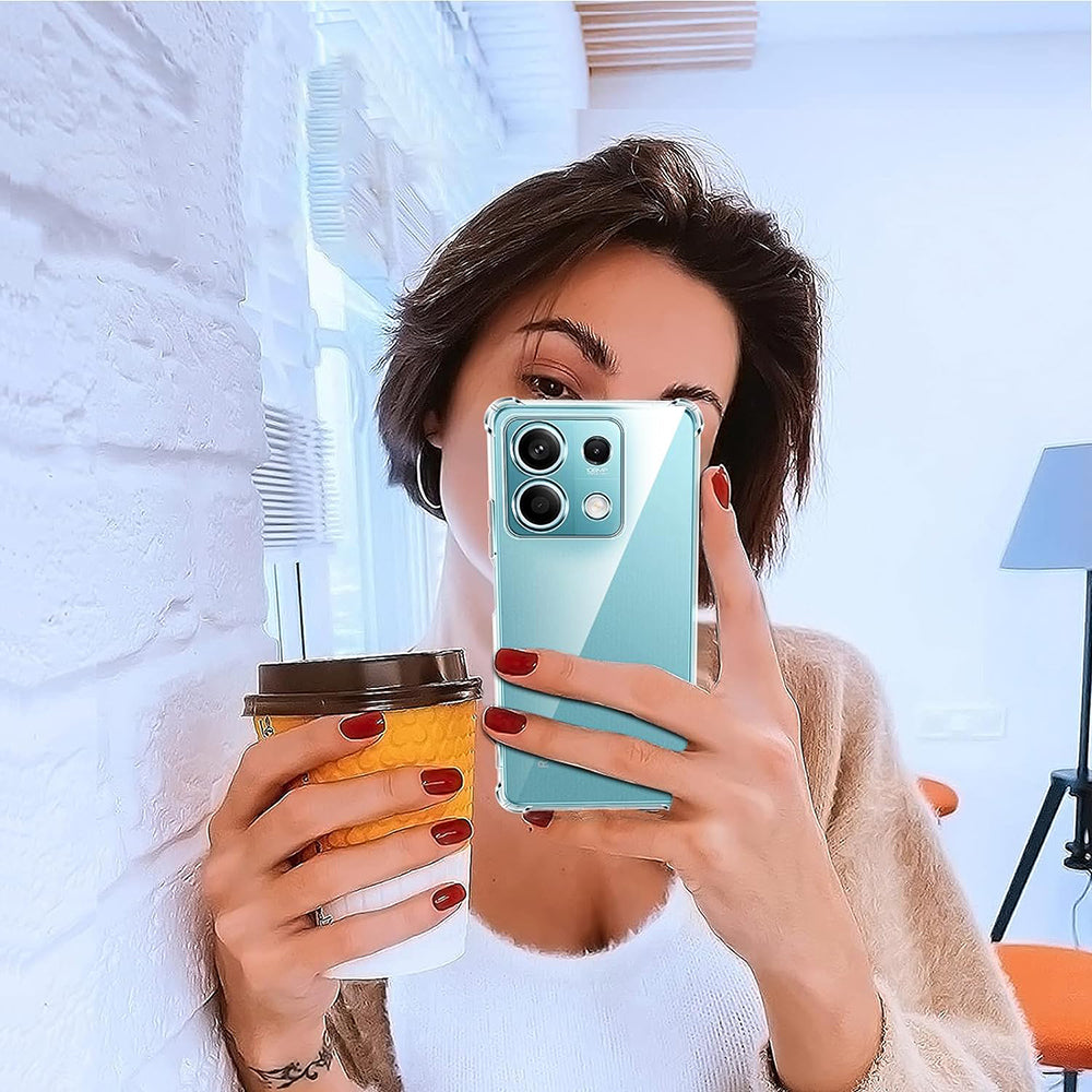 Deksel for Xiaomi Redmi Note 13 5G, Techsuit, Støtsikker Klar, Transparent