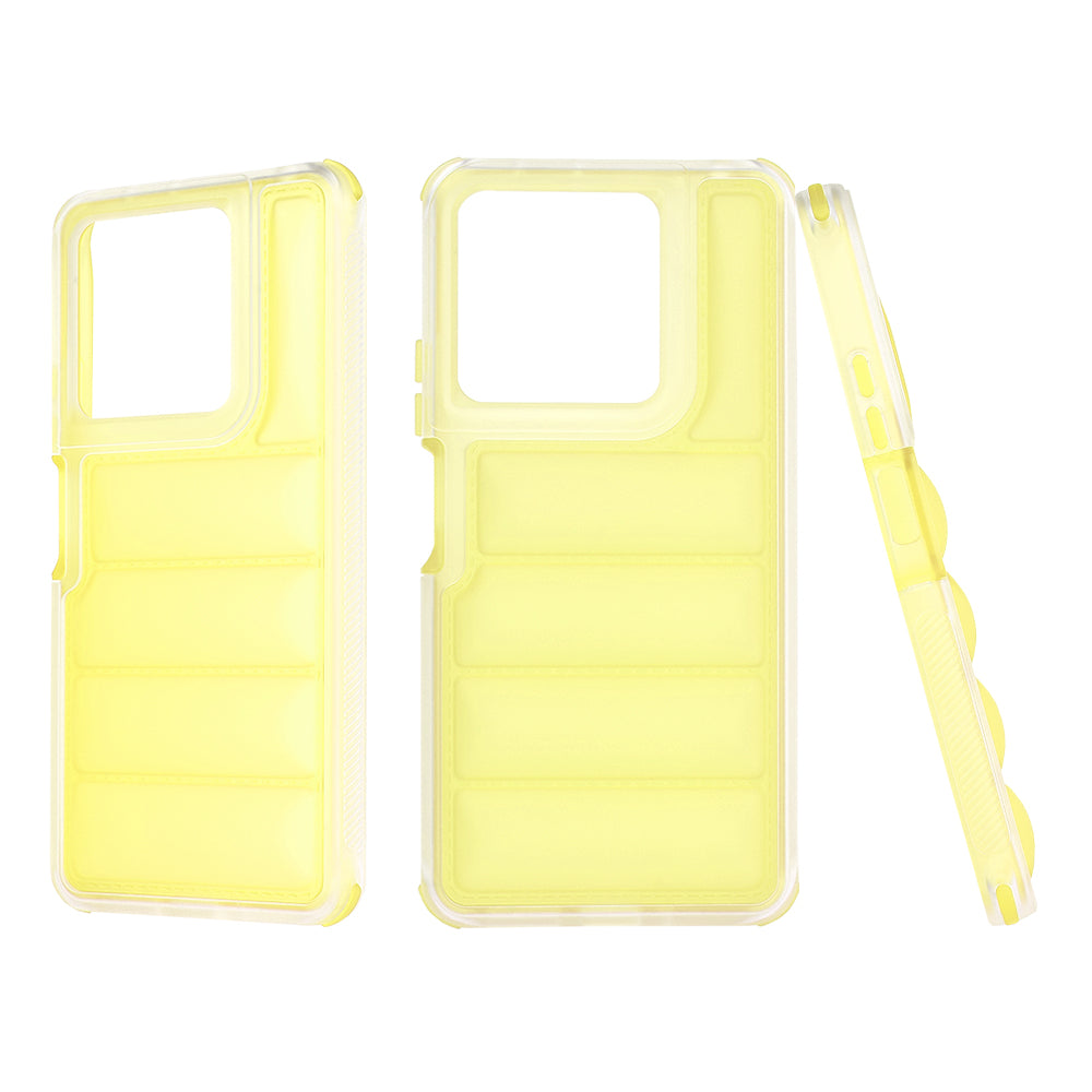 Deksel til Xiaomi Redmi Note 13 5G, Techsuit, Wave Shield, Gul
