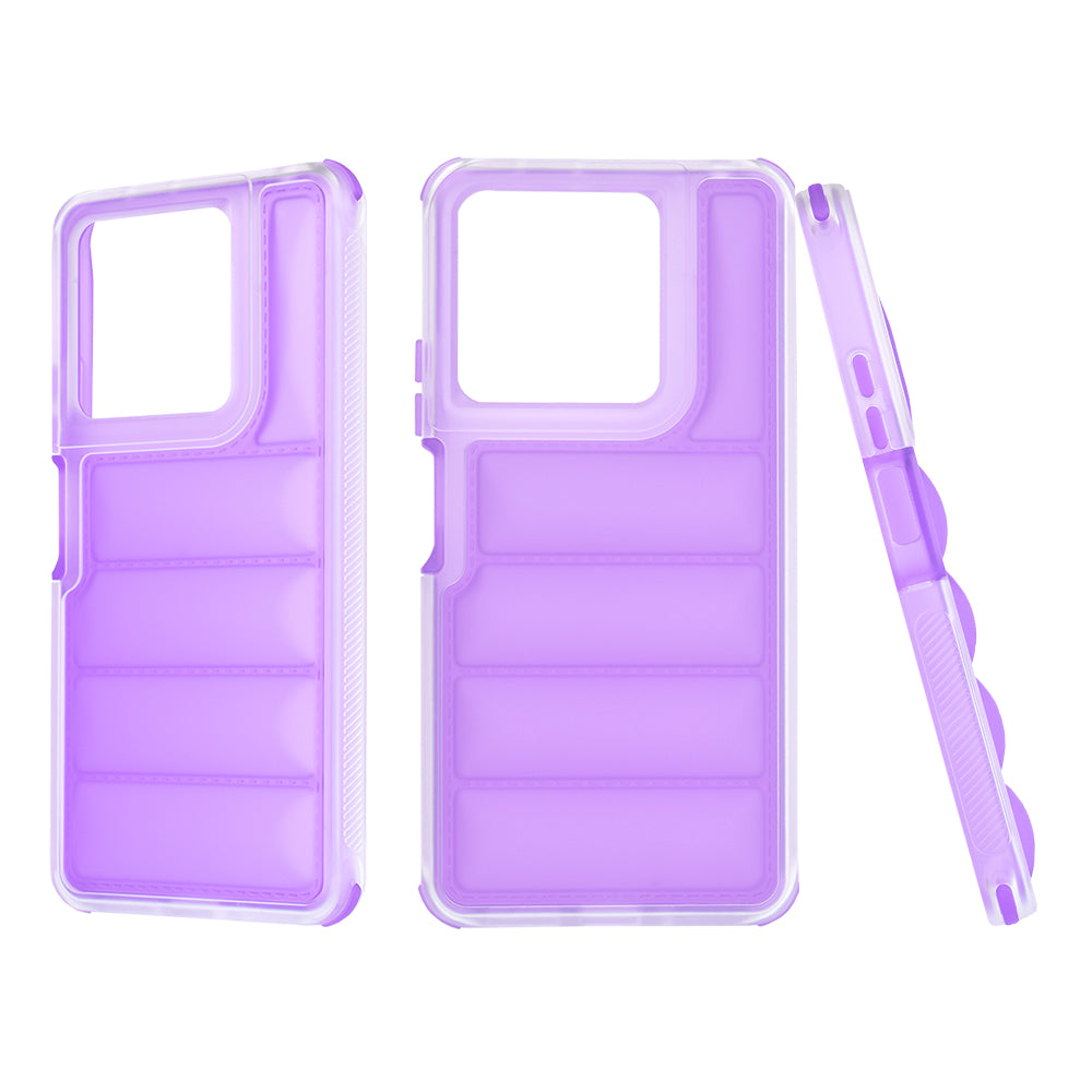Deksel for Xiaomi Redmi Note 13 5G, Techsuit, Wave Shield, Lilla