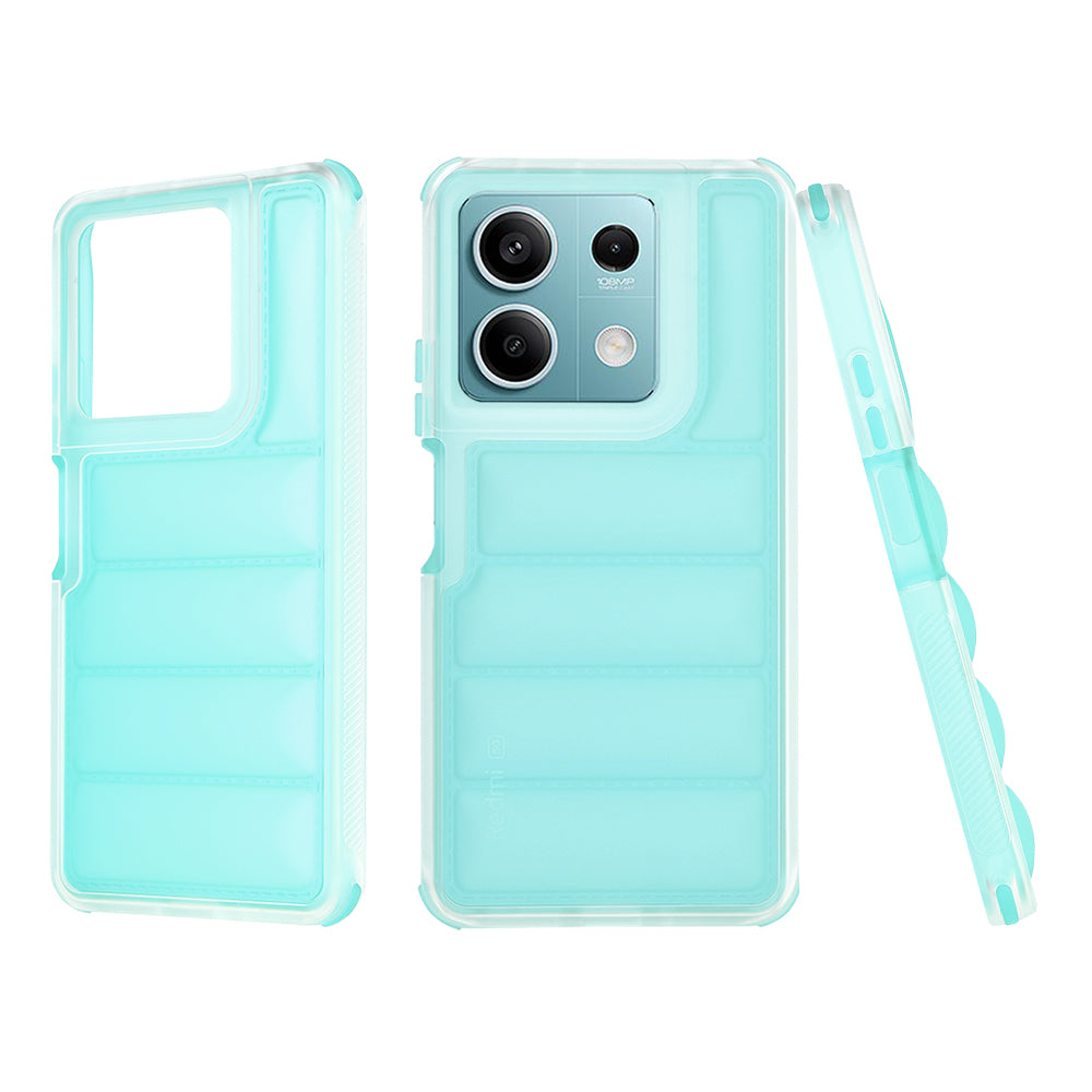 Deksel til Xiaomi Redmi Note 13 5G, Techsuit, Wave Shield, Turkis