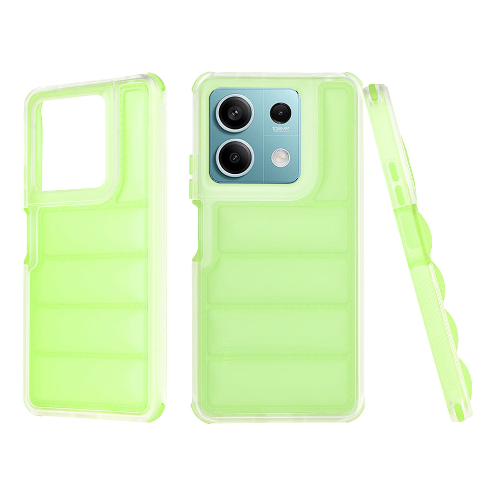 Deksel til Xiaomi Redmi Note 13 5G, Techsuit, Wave Shield, Grønn