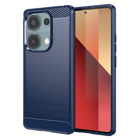 Deksel til Xiaomi Redmi Note 13 Pro 4G / Poco M6 Pro 4G, Techsuit, Karbon, Blå
