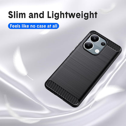 Deksel til Xiaomi Redmi Note 13 Pro 4G / Poco M6 Pro 4G, Techsuit, Karbon, Svart