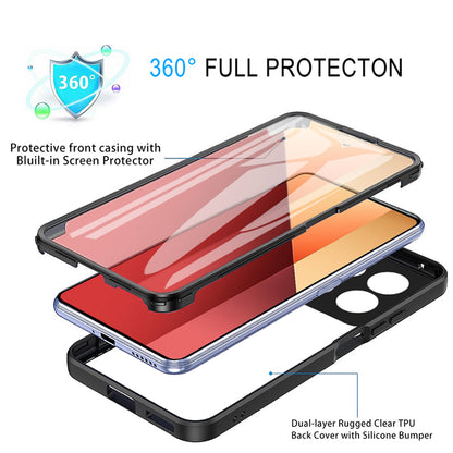 Deksel for Xiaomi Redmi Note 13 Pro 4G / Poco M6 Pro 4G, Techsuit, ColorVerse 360, Svart