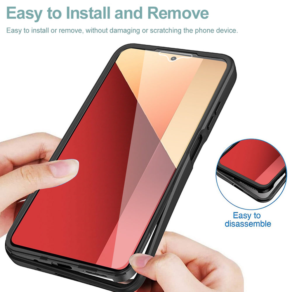 Deksel for Xiaomi Redmi Note 13 Pro 4G / Poco M6 Pro 4G, Techsuit, ColorVerse 360, Svart