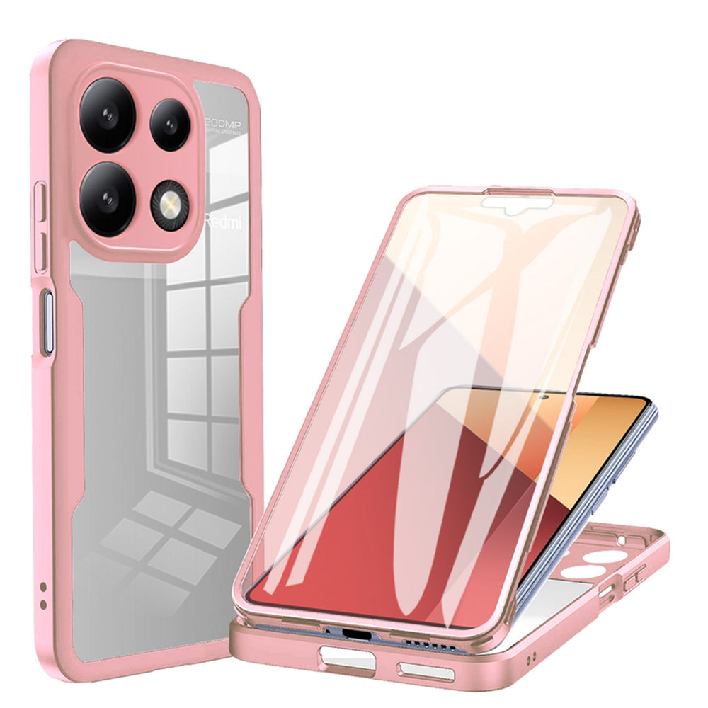 Deksel for Xiaomi Redmi Note 13 Pro 4G / Poco M6 Pro 4G, Techsuit, ColorVerse 360, Rosa