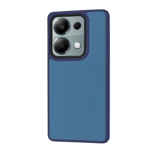 Deksel for Xiaomi Redmi Note 13 Pro 4G / Poco M6 Pro 4G, Techsuit, HaloFrost, Marineblå