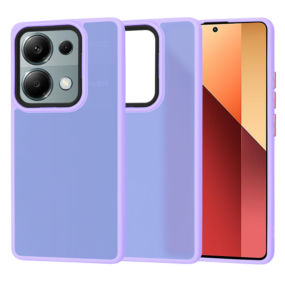 Deksel for Xiaomi Redmi Note 13 Pro 4G / Poco M6 Pro 4G, Techsuit, HaloFrost, Lys lilla