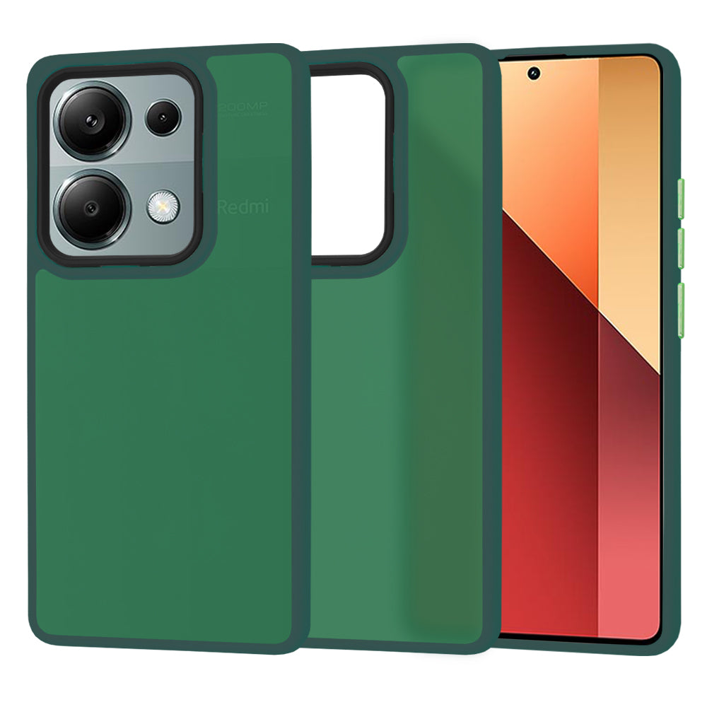 Deksel for Xiaomi Redmi Note 13 Pro 4G / Poco M6 Pro 4G, Techsuit, HaloFrost, Grønn