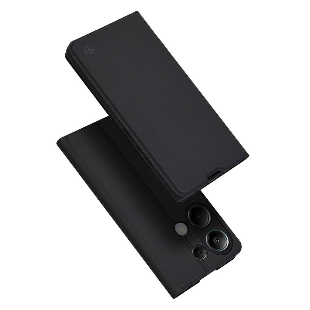 Deksel for Xiaomi Redmi Note 13 Pro 4G / Poco M6 Pro 4G, Techsuit, Magskin Book, Svart