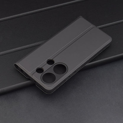 Deksel for Xiaomi Redmi Note 13 Pro 4G / Poco M6 Pro 4G, Techsuit, Magskin Book, Svart