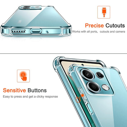Deksel for Xiaomi Redmi Note 13 Pro 4G / Poco M6 Pro 4G, Techsuit, Støtsikker Klar, Transparent