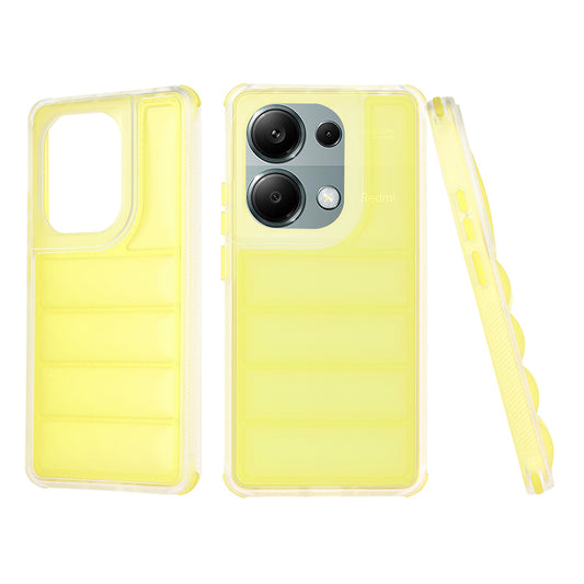 Deksel for Xiaomi Redmi Note 13 Pro 4G / Poco M6 Pro 4G, Techsuit, Wave Shield, Gul