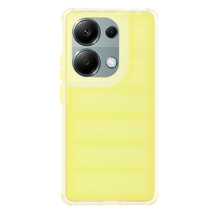 Deksel for Xiaomi Redmi Note 13 Pro 4G / Poco M6 Pro 4G, Techsuit, Wave Shield, Gul