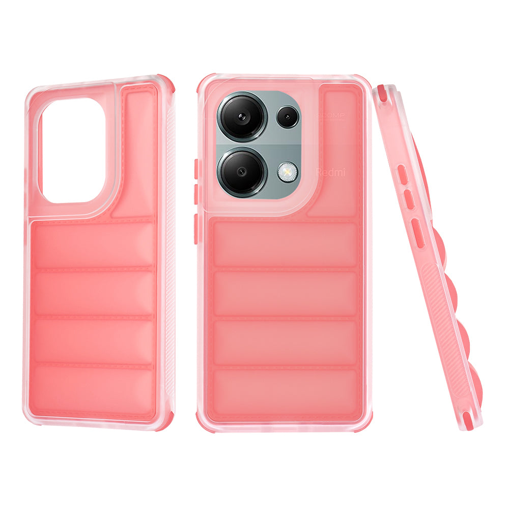 Deksel for Xiaomi Redmi Note 13 Pro 4G / Poco M6 Pro 4G, Techsuit, Wave Shield, Rød