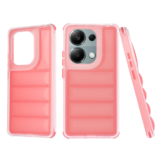 Deksel for Xiaomi Redmi Note 13 Pro 4G / Poco M6 Pro 4G, Techsuit, Wave Shield, Rød