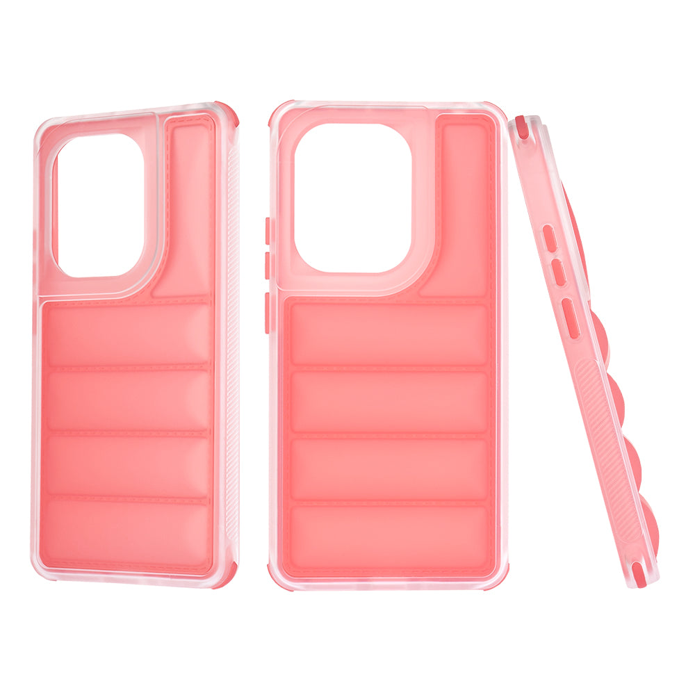 Deksel for Xiaomi Redmi Note 13 Pro 4G / Poco M6 Pro 4G, Techsuit, Wave Shield, Rød