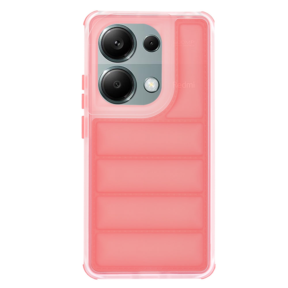 Deksel for Xiaomi Redmi Note 13 Pro 4G / Poco M6 Pro 4G, Techsuit, Wave Shield, Rød