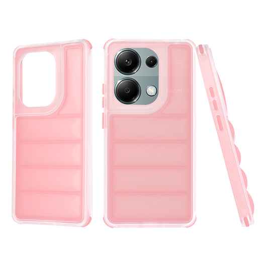 Deksel for Xiaomi Redmi Note 13 Pro 4G / Poco M6 Pro 4G, Techsuit, Wave Shield, Rosa