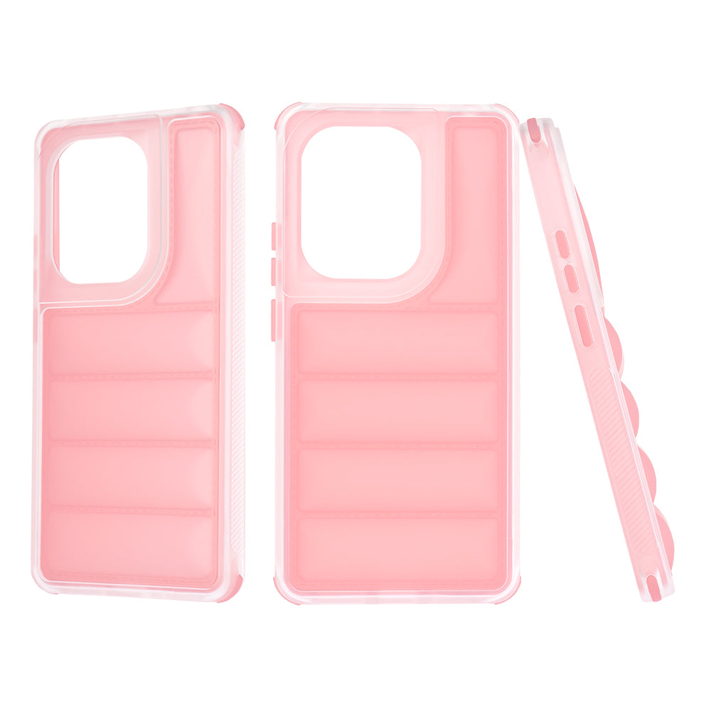 Deksel for Xiaomi Redmi Note 13 Pro 4G / Poco M6 Pro 4G, Techsuit, Wave Shield, Rosa