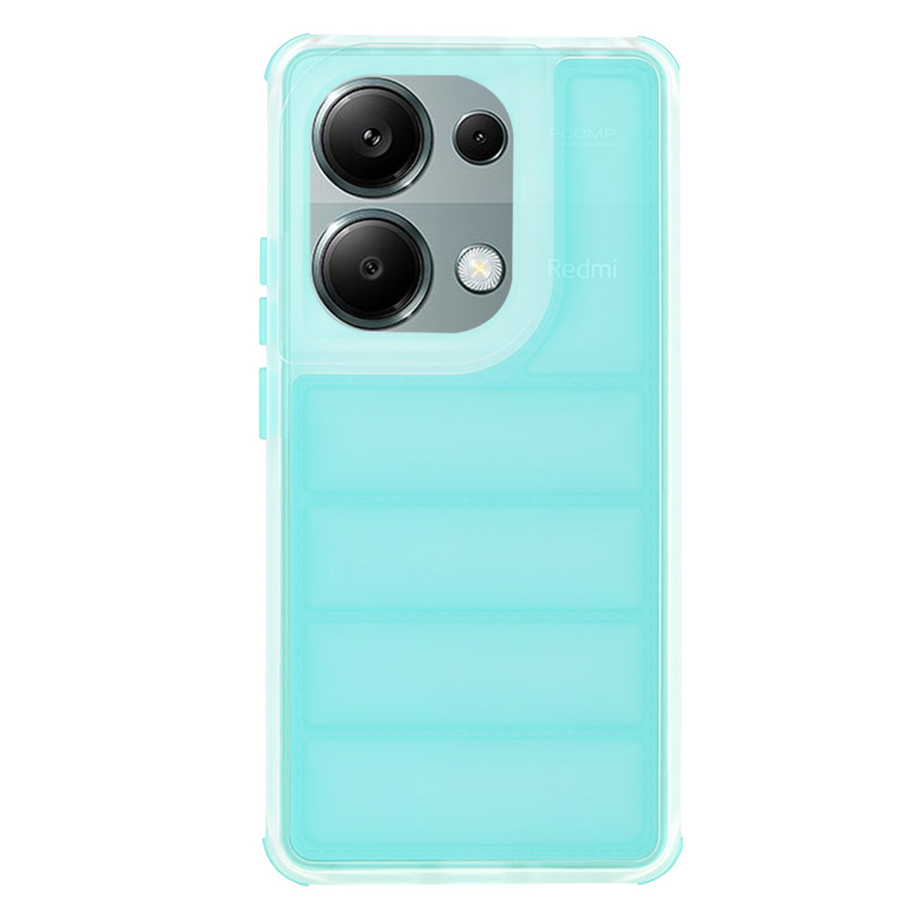Deksel til Xiaomi Redmi Note 13 Pro 4G / Poco M6 Pro 4G, Techsuit, Wave Shield, Turkis