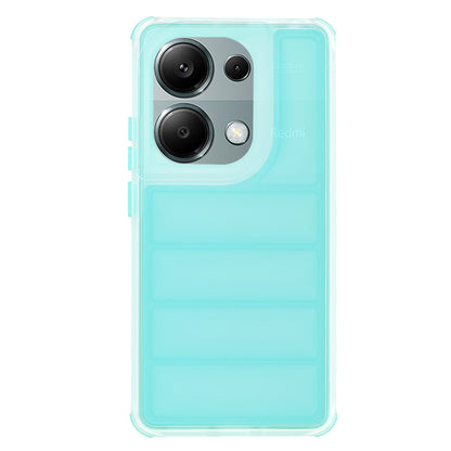 Deksel til Xiaomi Redmi Note 13 Pro 4G / Poco M6 Pro 4G, Techsuit, Wave Shield, Turkis