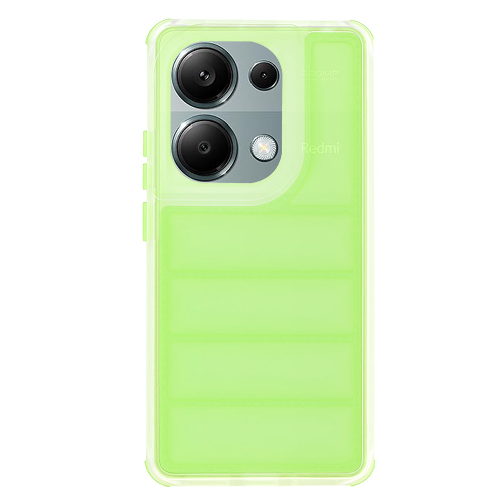 Deksel for Xiaomi Redmi Note 13 Pro 4G / Poco M6 Pro 4G, Techsuit, Wave Shield, Grønn