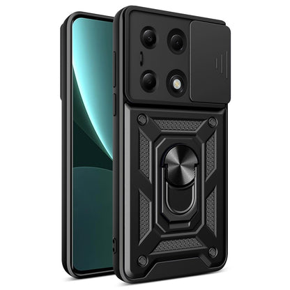 Deksel til Xiaomi Redmi Note 13 Pro 4G / Poco M6 Pro 4G, Techsuit, CamShield, Svart